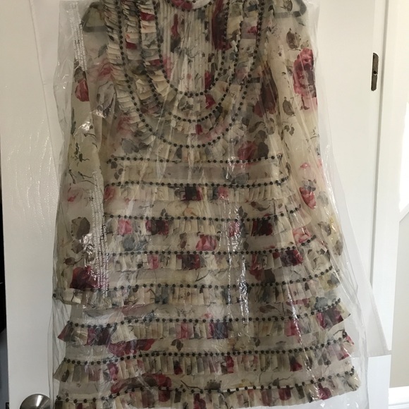 Zimmermann mischief floral pleated silk mini dress - Picture 8 of 11